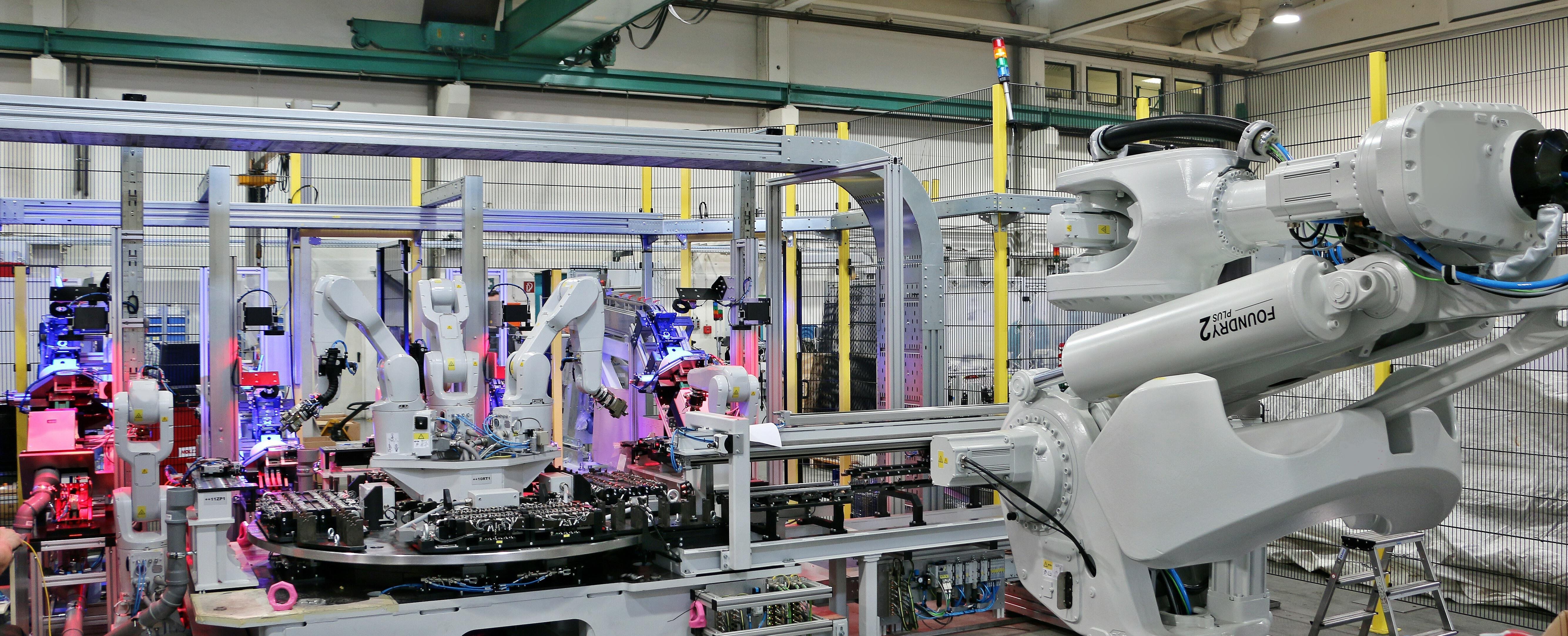 Montageanlage für Nockenringe mit Roboterintegration
